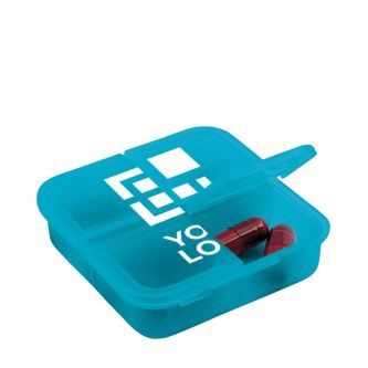 Pilulier personnalisé colorié avec zone d'impression