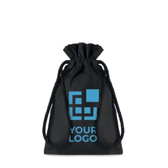 Sachet en coton personnalisé pour cadeau vue avec zone d'impression