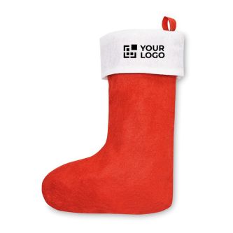 Chaussette de Noël personnalisable avec zone d'impression