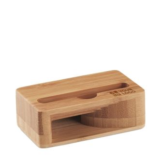 Support et amplificateur pour téléphone avec zone d'impression