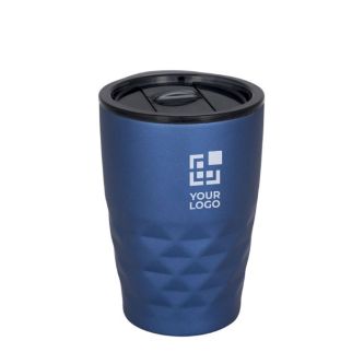 Mug thermos personnalisé géométrique avec zone d'impression