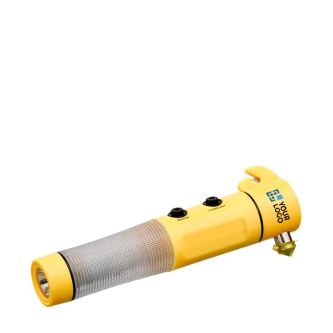Marteau d'urgence pour voiture 3 fonctions couleur jaune