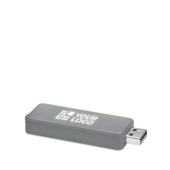 Clé USB publicitaire avec logo qui s'illumine avec zone d'impression