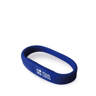 Bracelet USB personnalisable en couleurs avec zone d'impression