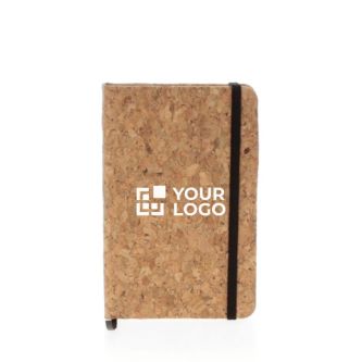 Bloc-notes personnalisé en liège naturel avec zone d'impression