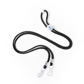 Lanière personnalisable pour masque avec zone d'impression