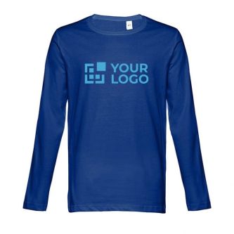 T-shirt publicitaire avec manches longues avec zone d'impression