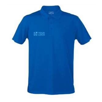 Polos personnalisables colorés 180 g/m2 avec zone d'impression