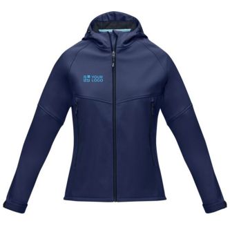 Veste soft Shell recyclée pour femmes 280 g/m2 avec zone d'impression