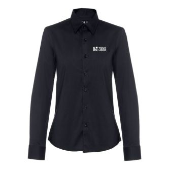 Chemise logoté à manches longues 115 g/m2 avec zone d'impression