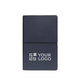 Élégant carnet de notes personnalisé couleur bleu marine