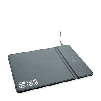Tapis de souris avec chargeur sans fil avec zone d'impression