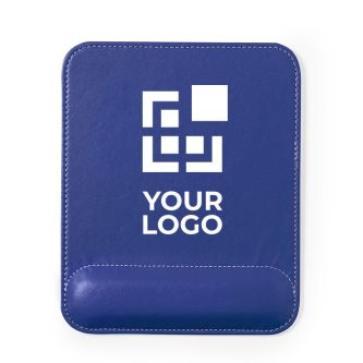 Tapis de souris en cuir avec repose-poignet avec zone d'impression