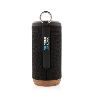 Enceinte avec tissu imperméable et liège couleur noir