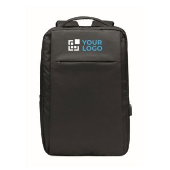Sac à dos personnalisable pour ordinateur avec zone d'impression