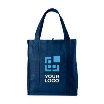 Sac cabas personnalisé avec le logo vue avec zone d'impression