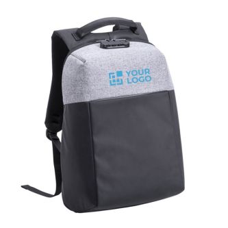 Sac à dos antivol avec verrouillage de sécurité couleur gris