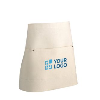 Tablier en toile de coton 260 g/m2 avec zone d'impression