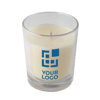 Bougie à la cire végétale et paraffine raffinée avec zone d'impression