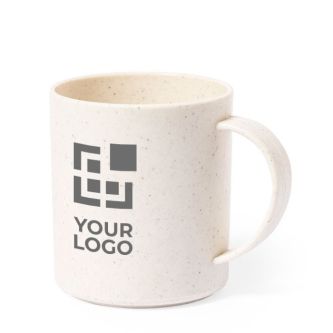 Mug publicitaire avec finition grainée avec zone d'impression
