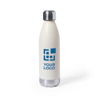 Gourde publicitaire avec logo en acier avec zone d'impression