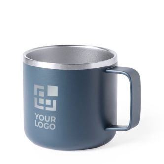 Mug publicitaire en acier et design bicolore