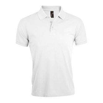 Polo en polyester et coton 200 g/m2 couleur blanc