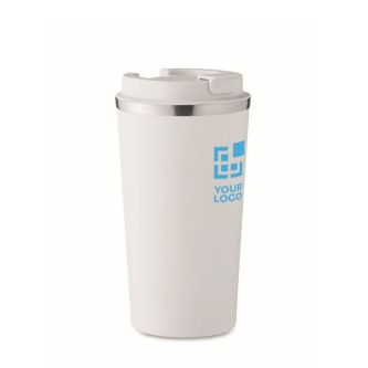 Verre en acier avec fonction thermos avec zone d'impression