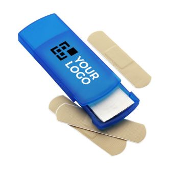 Boite colorée avec sparadraps