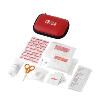 Trousse de secours rouge personnalisable