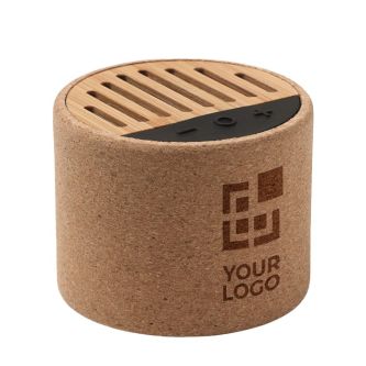 Enceinte bluetooth 5.3 en liège couleur beige