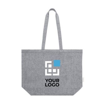 Sac en coton recyclé et longues anses 140 g/m2