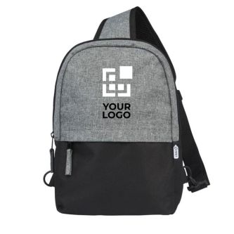 Sac à dos à bretelle unique et avec poches avec zone d'impression