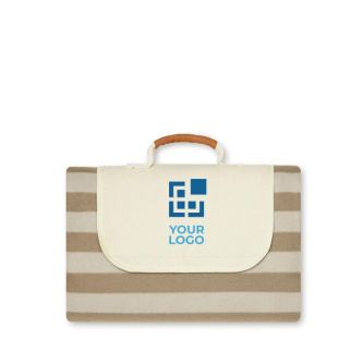 Couverture publicitaire en peluche 150x200 cm avec zone d'impression