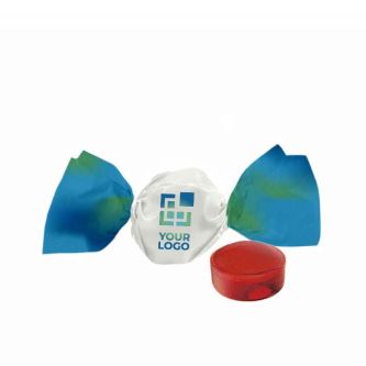 Mini bonbon sans sucre avec 2 nœuds et emballage recyclable