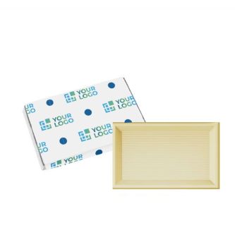 Carré de chocolat individuel blanc ou noir de 10 g