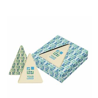 Sapin de Noël en chocolat blanc avec boîte personnalisée