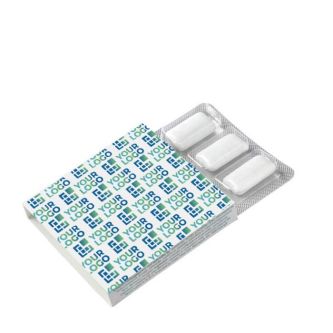 Chewing-gum à la menthe sans sucre en boîte de 6 unités