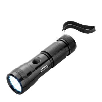 Lampe torche, aluminium et caoutchouc 14 LED, piles incluses