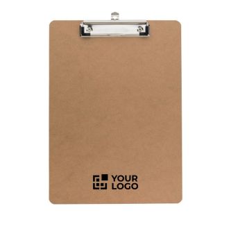 Porte-bloc en bois avec clip métallique pour feuilles A4