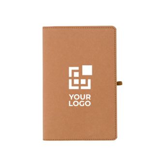 Carnet A5 en papier kraft lavé avec pages lignées