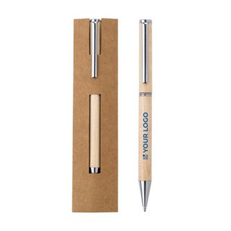 Stylo Dokumental® en bois d'érable, mine bleue