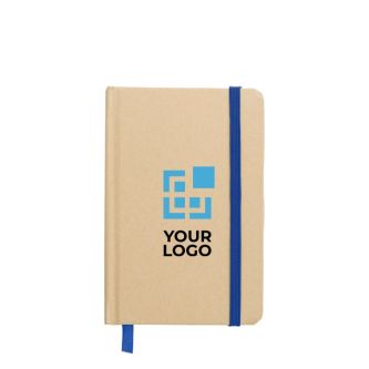 Carnet kraft à lignes env. A6, couverture en carton recyclé