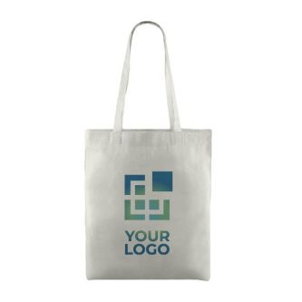 Sac naturel en coton personnalisable à anses longues 130g/m²