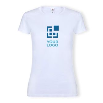 T-shirt blanc en 100% coton 140 g/m2 femme Fruit Of The Loom