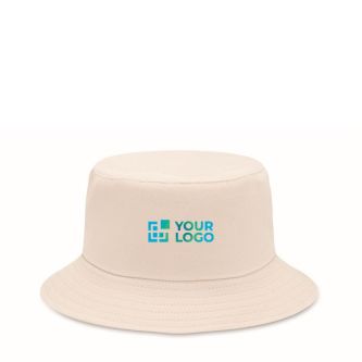 Bob en coton plusieurs coloris au choix 260 g/m² vue avec zone d'impression