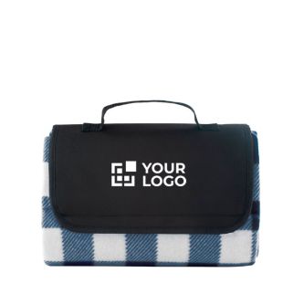 Couverture pique-nique à carreaux avec poignée de transport