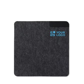 Tapis de souris en feutre recyclé avec points antidérapants