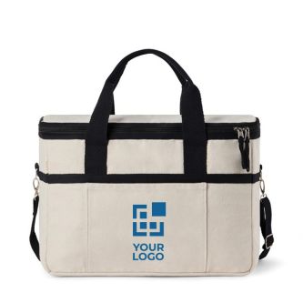 Glacière spacieuse en coton recyclé avec anses pour le bras