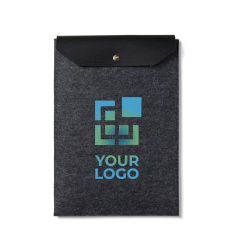 Housse pour ordinateur de 14" en feutre recyclé à rabat